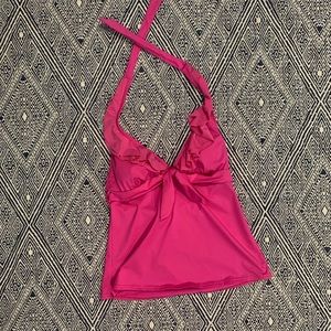 Kenneth Cole Reaction Hot Pink Ruffle Bikini Top